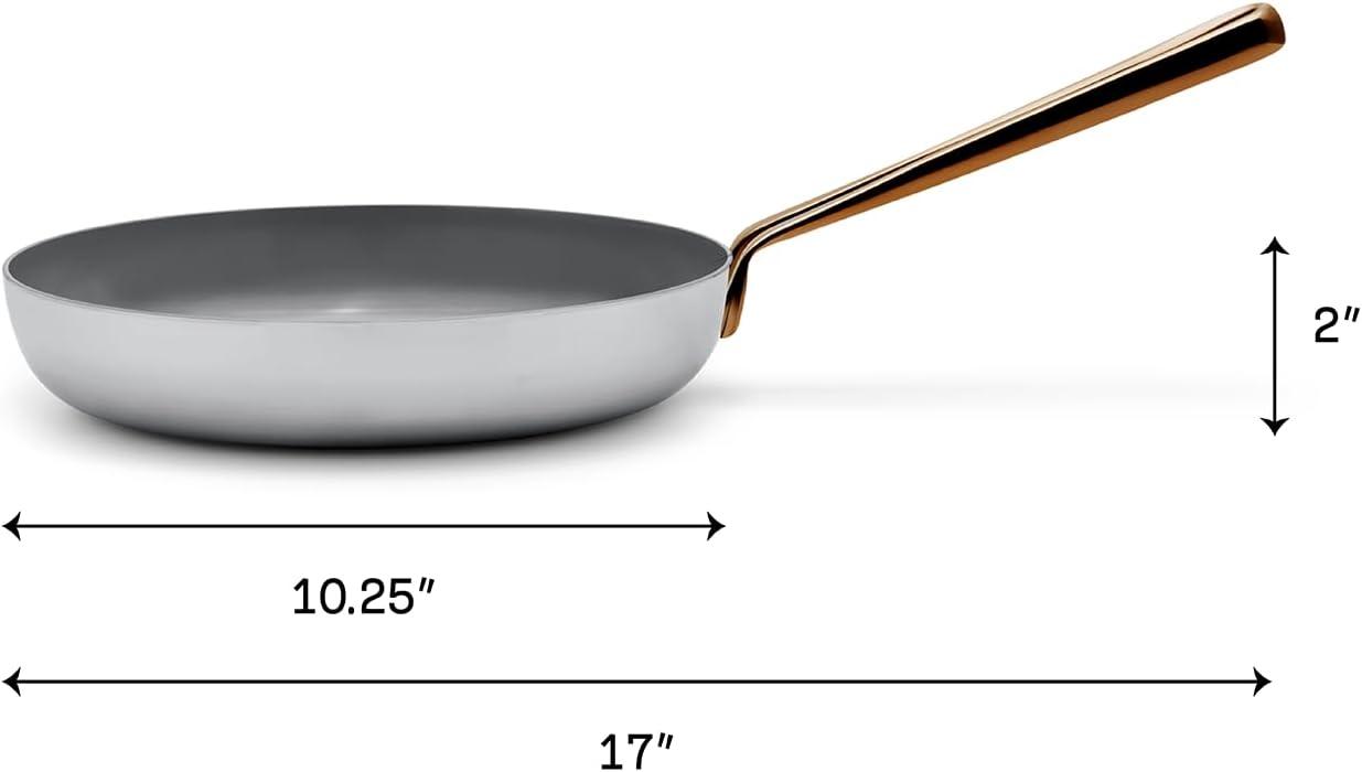 imageGreat Jones Large Fry 1025 Inch Nonstick Frying Pan Nontoxic Ceramic Coating PTFE ampamp PFOAFree Welded Handle Induction ampamp Oven Safe Dishwasher FriendlyLarge