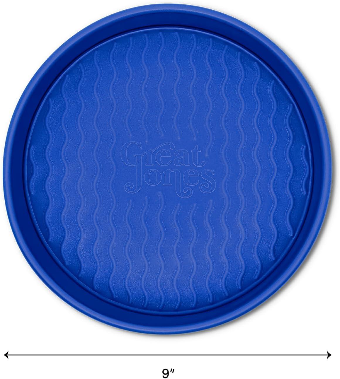 imageGreat Jones Patty Cake Raspberry Nonstick 9Inch Round Cake Pan HeavyDuty Aluminized Steel Easy Release Coating OvenSafe Up to 450F Even Heat Distribution DishwasherFriendlyBlueberry