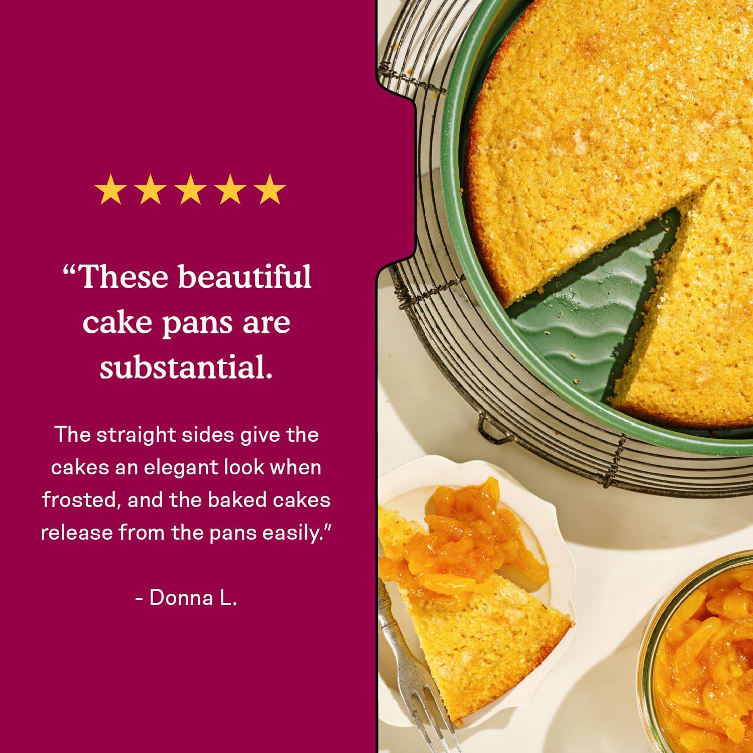 imageGreat Jones Patty Cake Raspberry Nonstick 9Inch Round Cake Pan HeavyDuty Aluminized Steel Easy Release Coating OvenSafe Up to 450F Even Heat Distribution DishwasherFriendlyRaspberry