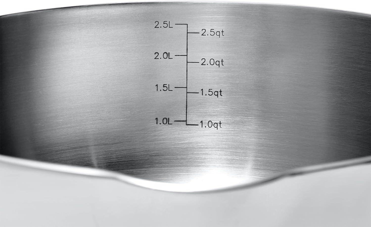 imageGreat Jones Saucy 3Quart Stainless Steel Sauce Pan With Lid Compatible With All Stovetops Induction ampamp Oven Safe Dishwasher Friendly3 Quarts