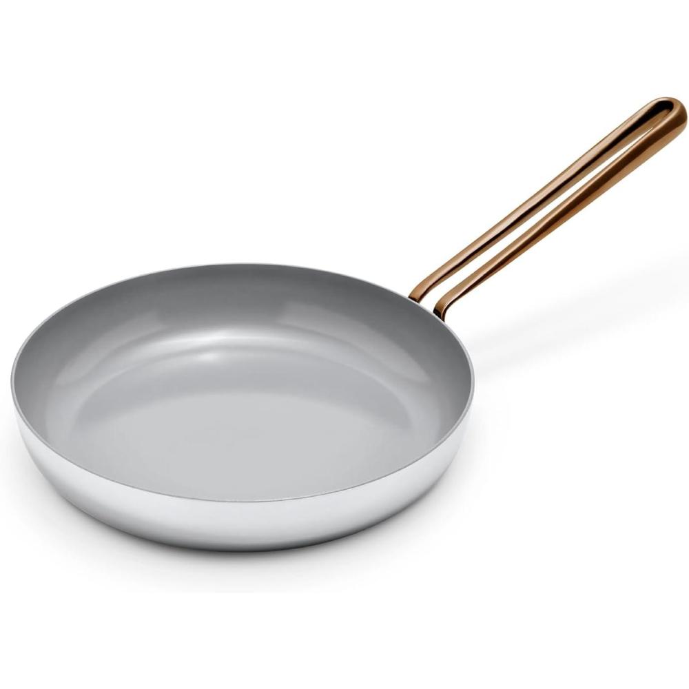 imageGreat Jones Large Fry 1025 Inch Nonstick Frying Pan Nontoxic Ceramic Coating PTFE ampamp PFOAFree Welded Handle Induction ampamp Oven Safe Dishwasher FriendlyLarge