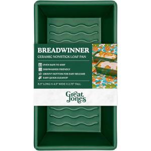 Great Jones Breadwinner (Broccoli) | Nonstick Loaf Pan for Bread, Cakes & More | Aluminized Steel with Easy Release Coating | Oven-Safe to 450°F | Even Heat Distribution | Dishwasher-Friendly(Broccoli)