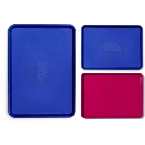 Great Jones Holy Sheet Show Set – 1 Holy Sheet & 2 Little Sheet Pans (Raspberry & Blueberry) | Nonstick Aluminized Steel | Half & Quarter-Sheet Pans for Baking, Roasting & Broiling