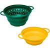 imageGreat Jones Full Steam Duo 4in1 Silicone Steamer ampamp Colander Set  Splatter Guard ampamp Trivet BPA ampamp BPSFree  HeatResistant Up to 550F Dishwasher Safe  Set of 2 Broccoli ampamp MustardBroccoli  Mustard