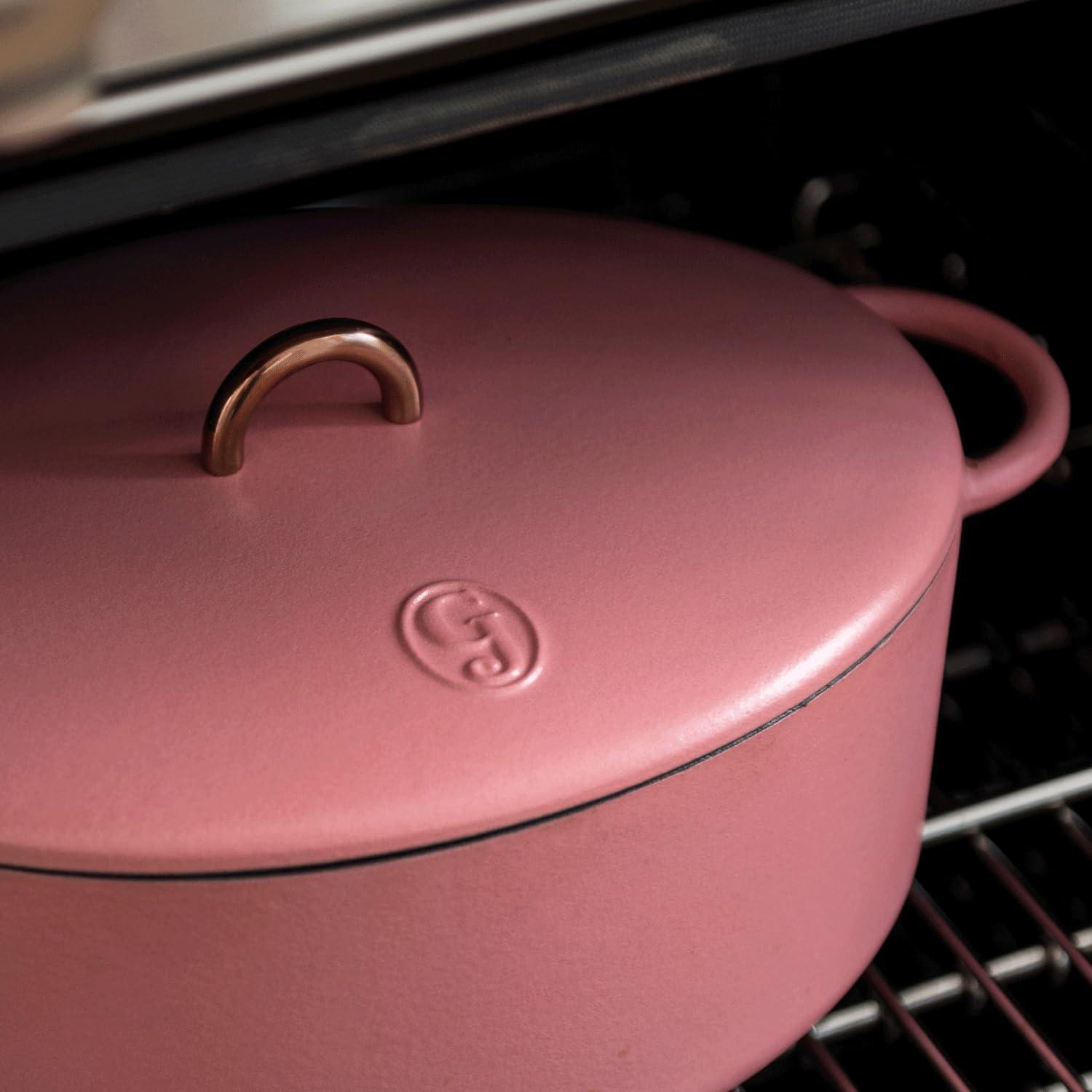 imageGreat Jones Dutchess Cast Iron Dutch Oven Pot With Lid Broccoli Large 675 Quart Size Dual Handles All Stovetop Safe 500 Dutch Oven For Bread Baking Dishwasher FriendlyTaffy