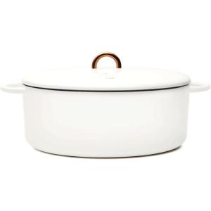 Great Jones Dutchess Cast Iron Dutch Oven Pot With Lid (Broccoli) – Large 6.75 Quart Size, Dual Handles – All Stovetop Safe – 500° Dutch Oven For Bread Baking | Dishwasher Friendly(Salt)